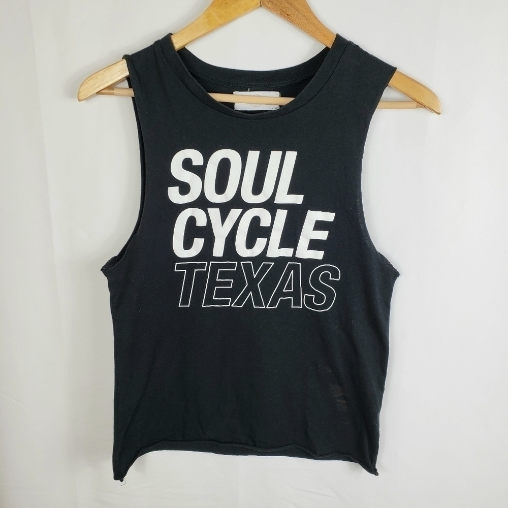 SoulCycle Texas Black Muscle Tee Sz XS